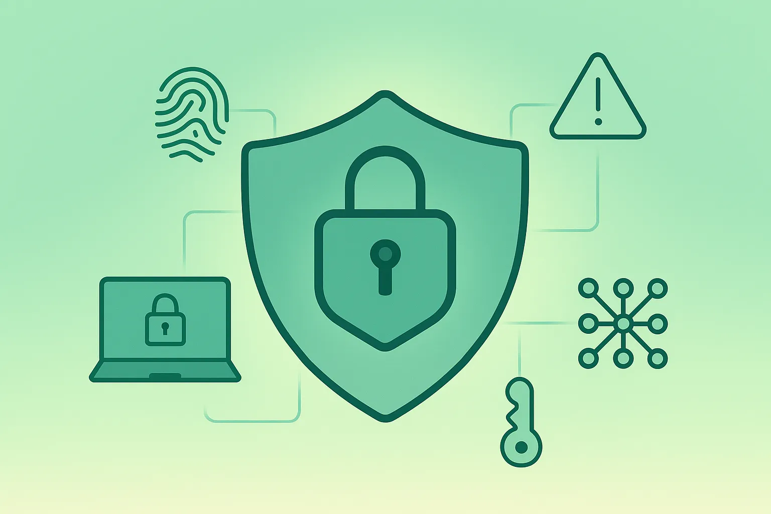 Illustration of cybersecurity basics for everyday users