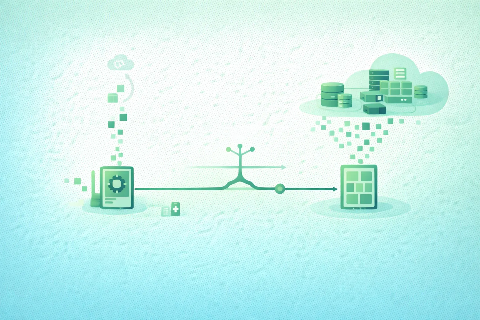 Diagram-style illustration of IoT edge computing showing sensors performing local filtering and machine learning, an edge gateway aggregating multiple devices, local automation continuing during Internet outages, selected telemetry moving to cloud storage and analytics, and dashboards receiving summarized results